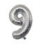 Balon urodzinowy srebrny z cyfrą 100 cm 10