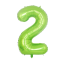 Balon urodzinowy z cyfrą zielony 101,5 cm 3