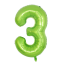 Balon urodzinowy z cyfrą zielony 101,5 cm 4