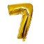 Balon urodzinowy złoty z cyfrą 40 cm 8