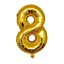 Balon urodzinowy złoty z cyfrą 80 cm 9