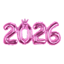 Balonase din folie 45 x 93 cm Numere 2026 Balonase argintii din folie de aluminiu Decoratiuni de Anul Nou Revelion Petrecere Promotie Craciun 11