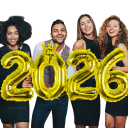 Balonase din folie 45 x 93 cm Numere 2026 Balonase argintii din folie de aluminiu Decoratiuni de Anul Nou Revelion Petrecere Promotie Craciun 2