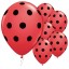 Balóniky s bodkami - 10 kusov 12
