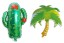 Balóniky v tvare kaktusu a palmy 1