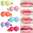 Bálsamo hidratante labial de color en forma de bolita Larga duración no pegajoso Bálsamo contra agrietamiento de labios Cuidado diario 2