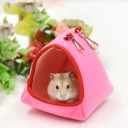 Βαμβακερό κρεβάτι για χάμστερ και μικρά τρωκτικά Μαλακό υφασμάτινο καταφύγιο για ύπνο και ξεκούραση στο κλουβί με περιμετρική είσοδο 3