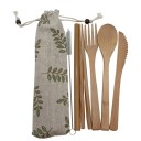 Bamboo Cutlery Set with Case 6 pcs 3