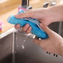 Bamboo Dishcloths 5 pcs Bamboo Fibre Cloths for Hand Washing in the Sink Size 16 x 18 cm For Every Kitchen Random Colours 4