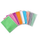 Bambukuituharjat 5 kpl Käsinpesuun tarkoitettuja bambukuituharjoja koko 16 x 18 cm jokaiseen keittiöön satunnaiset värit 2