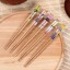 Bambusové jídelní hůlky s motivem gejši 5 párů 3