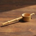 Bambusové sítko na sypaný čaj s dlhou rukoväťou Ručná výroba Prírodný materiál Dno s drobnými otvorami Dĺžka 18 cm Na kanvičku aj šálku 6