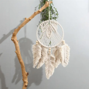 Bambusz keret 15 cm Kör alakú keret álmok fogásához Hímzőgyűrű DIY dekorációkhoz Otthoni kreatív munkákhoz 3