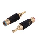 Banana Plug Microphone Connector with Lock 4 pcs 2