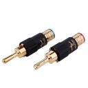 Banana Plug Microphone Connector with Lock 4 pcs 4