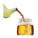 Banana-vormige flacon 150 ml Roestvrij staal van voedselkwaliteit Geel Lekvrije sluiting Lengte 16 cm Voor whisky en wodka 3