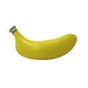 Banana-vormige flacon 150 ml Roestvrij staal van voedselkwaliteit Geel Lekvrije sluiting Lengte 16 cm Voor whisky en wodka 4