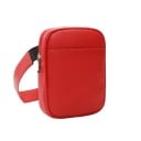 Banane femme en cuir PU avec ceinture autour de la cuisse 18 x 6,5 x 14 cm Forme rectangulaire Fermeture éclair Sangle large autour de la taille 7