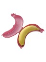 Bananformad reseask av plast i rosa, grönt eller gult för transport och konservering av frukt 2