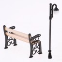 Banc et lampe pour poupée 5
