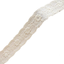 Bånd med blomsterbroderi 2,7 cm x 4,6 cm Dekorativt tekstilbånd blanding af polyester og bomuld til syning dekoration af tøj håndlavede dekorationer 5