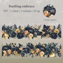 Bandă adezivă decorativă 5 x 4 x 200 cm Motiv floral Bandă adezivă decorativă pentru hârtie ambalare cadouri creație creativă 11