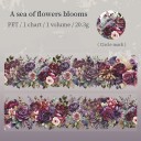 Bandă adezivă decorativă 5 x 4 x 200 cm Motiv floral Bandă adezivă decorativă pentru hârtie ambalare cadouri creație creativă 8