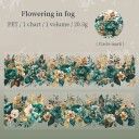 Bandă adezivă decorativă 5 x 4 x 200 cm Motiv floral Bandă adezivă decorativă pentru hârtie ambalare cadouri creație creativă și decorațiuni 7