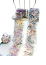 Bandă adezivă decorativă 5 x 4 x 200 cm Motiv floral Bandă adezivă decorativă pentru hârtie ambalare cadouri creație creativă și decorațiuni 5