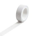Bandă adezivă din hârtie cu model în grilă 10 m x 15 mm bandă decorativă de mascare DIY pentru scrapbooking și journaling diverse 9