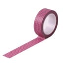 Bandă adezivă din hârtie cu model în grilă 10 m x 15 mm bandă decorativă de mascare DIY pentru scrapbooking și journaling diverse 15