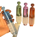 Bandă adezivă dublu adezivă transparentă de 6 mm cu aplicator manual, rezerve interschimbabile, creație creativă și articole de birou 4