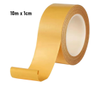 Bandă adezivă dublu față 10 m x 1 - 2 cm Bandă de covor cu plasă Rezistentă la apă, fixare puternică și subțire 4
