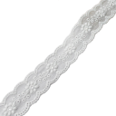 Bandă cu broderie florală 2,7 cm x 4,6 cm Bandă textilă decorativă amestec de poliester și bumbac pentru cusut decorarea îmbrăcămintei 2