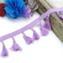 Bandă decorativă din bumbac cu ciucuri 4,5 cm lungime 182 cm Margine textil decorativă cu ciucuri pentru cusut decorațiuni textile 10