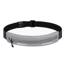Banda deportiva para el sudor con bolsillo con cremallera, fabricada en licra, para running, fitness y ciclismo (negro, naranja, gris o azul) 4