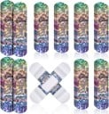 Bandaje holografice cu aspect strălucitor Set 50 buc 7 x 2 cm Design rezistent la apă Pentru trusa de prim ajutor acasă, în călătorii și la școală 2