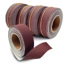 Bande abrasive 2 m x 25 mm grain 120 pour ponceuse à bande ponçage intermédiaire du bois du métal finition des surfaces et préparation des matériaux 2