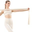 Bande de résistance 200 x 15 cm épaisseur 0,55 mm résistance forte 11,3 kg bande beige pour le renforcement et l'étirement pour l'entraînement 2