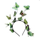 Bandeau avec des papillons Taille universelle Bandeau décoratif pour cheveux Accessoire capillaire romantique pour filles et femmes Accessoire 5