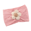 Bandeau élastique pour nouveau-nés avec fleur Accessoire capillaire mignon Pour bébés Doux et confortable Bandeau pour nouveau-nées 7