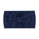 Bandeau élastique pour nouveau-nés avec nœud Bandeau doux pour enfants Bandeau ajustable pour bébés Accessoire capillaire mignon Bandeau cadeau 4