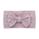 Bandeau élastique pour nouveau-nés avec nœud Bandeau doux pour enfants Bandeau ajustable pour bébés Accessoire capillaire mignon Bandeau cadeau 7
