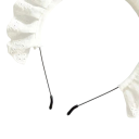 Bandeau en dentelle pour servantes 18 x 17,5 cm Accessoire capillaire rétro style Lolita Élégant complément pour costumes et événements thématiques 3