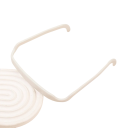 Bandeau en plastique pour cheveux 14,5 × 16 × 1,5 cm Bandeau asymétrique moulé Accessoire capillaire antidérapant pour un maintien ferme de la coiffure 8