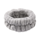Bandeau pour femmes contre les cheveux tombant sur le visage Bandeau en polaire pour le maquillage Bandeau en peluche pour le lavage du visage 4