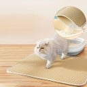 Bandeja sanitaria para gatos M 40x50 cm Alfombrilla de doble capa para recoger la arena Alfombrilla higiénica antideslizante Mantenimiento 3