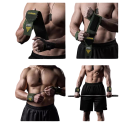 Bandes de soutien pour poignets avec support 3D, bandes de fitness respirantes en fibre dense avec velcro et boucle pour le pouce pour l'entraînement de force 5