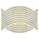Bandes réfléchissantes pour roues de voiture 16 pcs 11