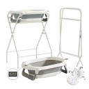 Bañera infantil 3 en 1 con soporte plegable 72 cm estructura metálica baño de bebés en casa y en el baño 1